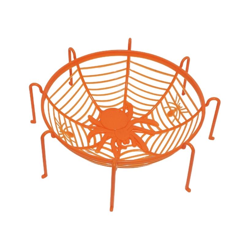 Halloween Spiders Web Fruit Bowls for Trick or Treats Candy Spiders Cobweb Fruit Holder Halloween Fruit Dropshipping
