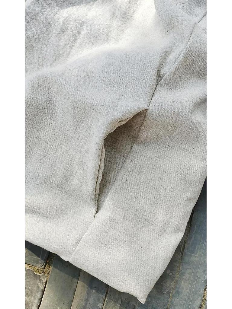 Retro Quilt Cotton Linen Jacket with Handmade Frog Buttons for Women