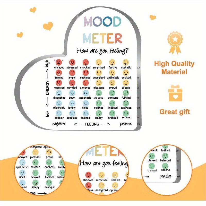 Feelings Zone Therapy Heart - Mental Health Coping Skills Gift for Counselors & Students