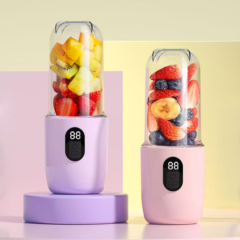Tragbarer Mixer USB Wiederaufladbar Kabellos Mini Entsafter Mixer für Smoothie Shake Protein Reise Sportflasche Entsafterbecher