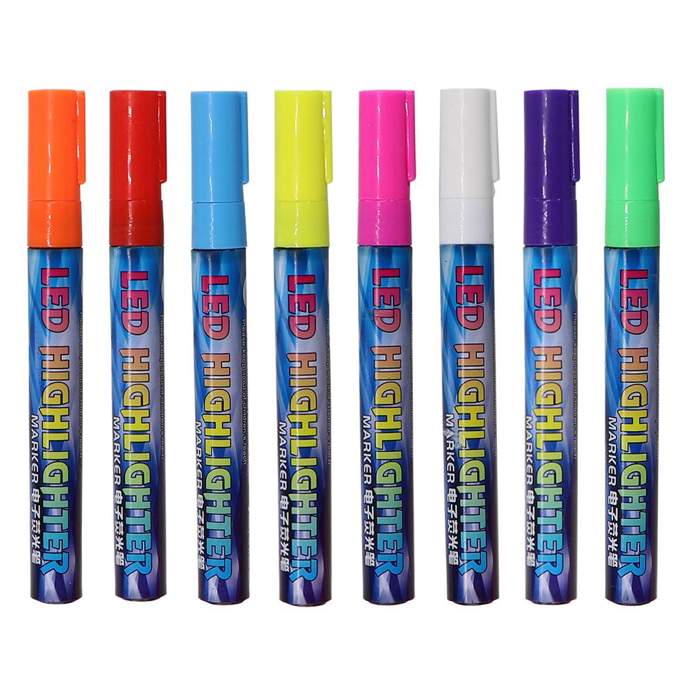 

1 шт. маркер ручка светодиодный маркер маркер ручка 140 мм * 1,5 мм 8 цветов дополнительный скошенный наконечник кисть пчеловодство матка пчел инструменты