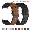 Klassisches Silikon+Lederarmband für Samsung Galaxy Watch 6 5 Pro 40mm 44mm Armband Watch6 4 Classic 47 43mm 46mm Ersatz Correa Armband