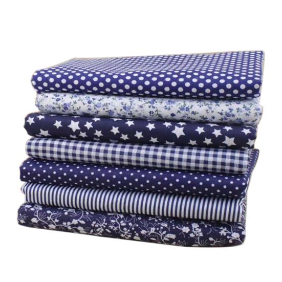 

7 шт. 25x25 см цветочный горошек Лоскутная хлопчатобумажная ткань обычная ткань DIY Вышивание Лоскутное шитье