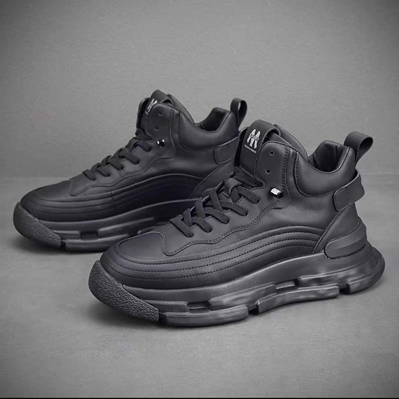 

Golden Sapling Мужские повседневные кроссовки 2025 Зима Весна Высокие на шнуровке Повседневная Модная обувь Мужская Удобная обувь для ходьбы Мужчина 44 чёрный