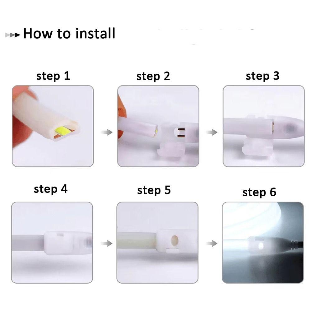 1Pcs 110V/220V Light Bar Connector High Voltage COB LED Light Accessories New Light Strip Plug