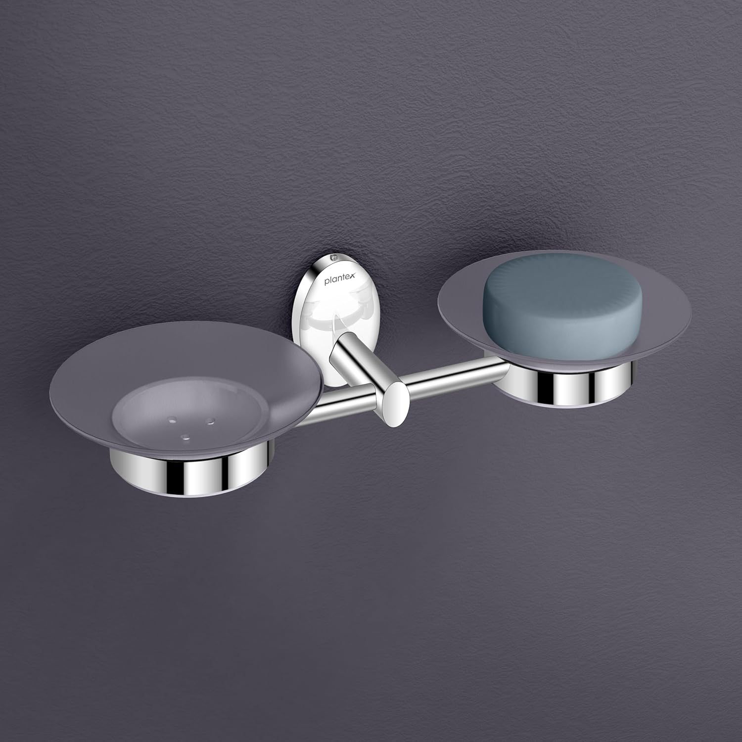 

Подвійний тримач для мила з нержавіючої сталі для ванної кімнати та умивальника/Мильниця/Тримач для мила/Аксесуари для ванної кімнати - Oreva (Хром)