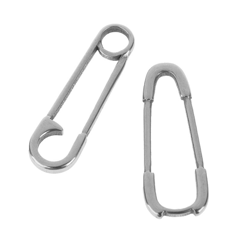 5Pcs Stainless Steel Paper Clip Shaped Pendant For Jewelry Making Supplies Diy Necklace Bracelet Connect Accessories
