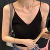 Women's Autumn Winter Warm Sexy V Neck Hot Girl Lazy Stylish Camisole Lining Outer Wear Sleeveless