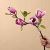Kytice magnolií z hedvábí Real Touch Odolná vůči vyblednutí Simulované orchideje Svatba Dekorace