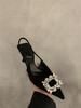 Temperament Thin Heel Black Bag Head Sandals Women's Shoes 2024 New Spring and Summer High-end Skirt Pointed Single Shoes