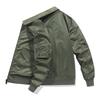 Air Force MA1 Pilot Jacket Men's  Autumn and Winter Solid Color Windproof Warm Baseball Jacket Oversized Men's Workwear