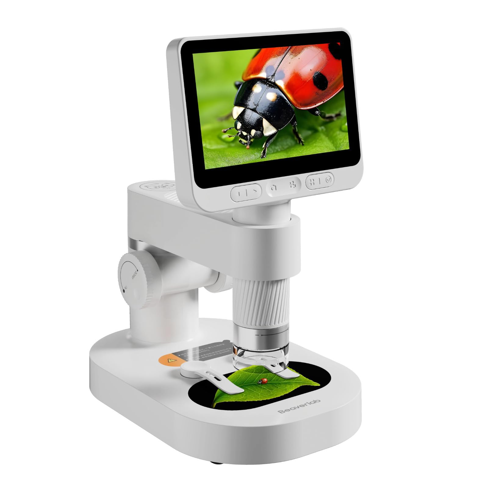 

Ручной цифровой микроскоп с USB и ПК Специальный светодиодный микроскоп для кожи головы, насекомых и растений Биологический Независимое обучение для детей и белый