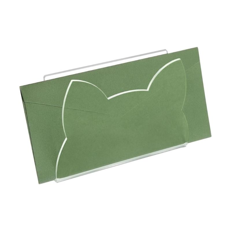 Letter Holder Clear Acrylics Mail Sorter Letter Rack Envelope Organiser for Desk Mail Envelope Organization 15x5.5x10cm