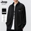 JEEP SPIRIT Men's Corduroy Long-Sleeve Lapel Shirt
