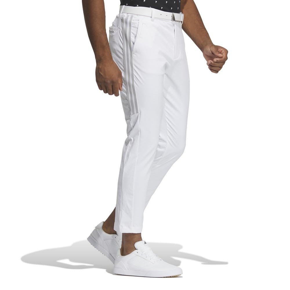 Golf Pants 3 Stripes 4way Stretch Water Repellent Ankle White [Adidas Golf] Men's