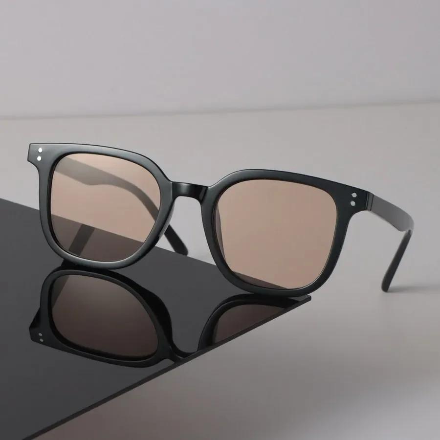 Neue quadratische Sonnenbrille Damen Herren Vintage Mode Weiblich Männlich Spiegel Klar Designer Brille Sexy Marke Schwarz Sonnenbrille