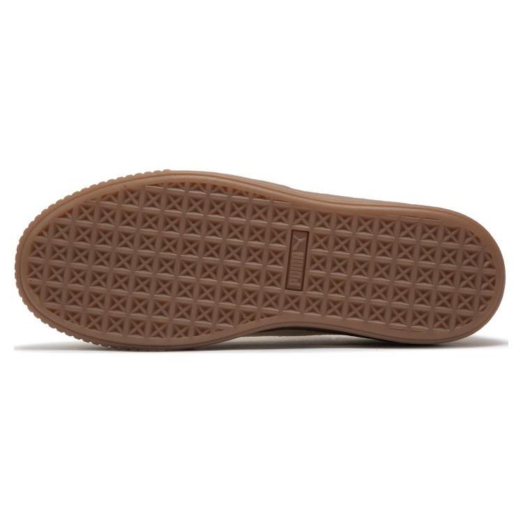 New PUMA Basket Platform Canvas 'Beige' Women's 399251-02