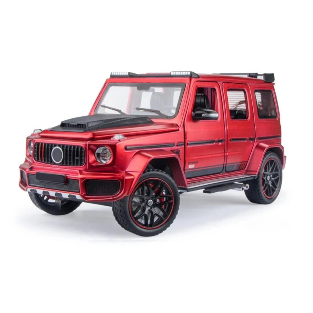 

1:24 Scale Benz G800 Off Road SUV Diecast Model Car Alloy Sound & Light Collection Fine Simulated Decorations Gift Boyfriend красный
