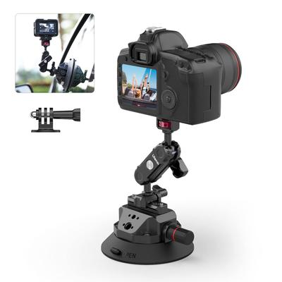 Ulanzi Kamera-Saugnapfhalterung Autohalterung für GoPro Insta360 DJI Kamera Rotation Aluminiumlegierung Autohalter Kann an und Seite adsorbiert werden Einfach zu installieren Zoll