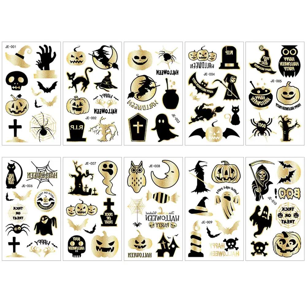 Shoulder Thorn Tattoo Sticker Halloween Cosplay Punk Fake Tattoo for Woman Man Clavicle Tatuajes Temporales Faux Tatouage Femme