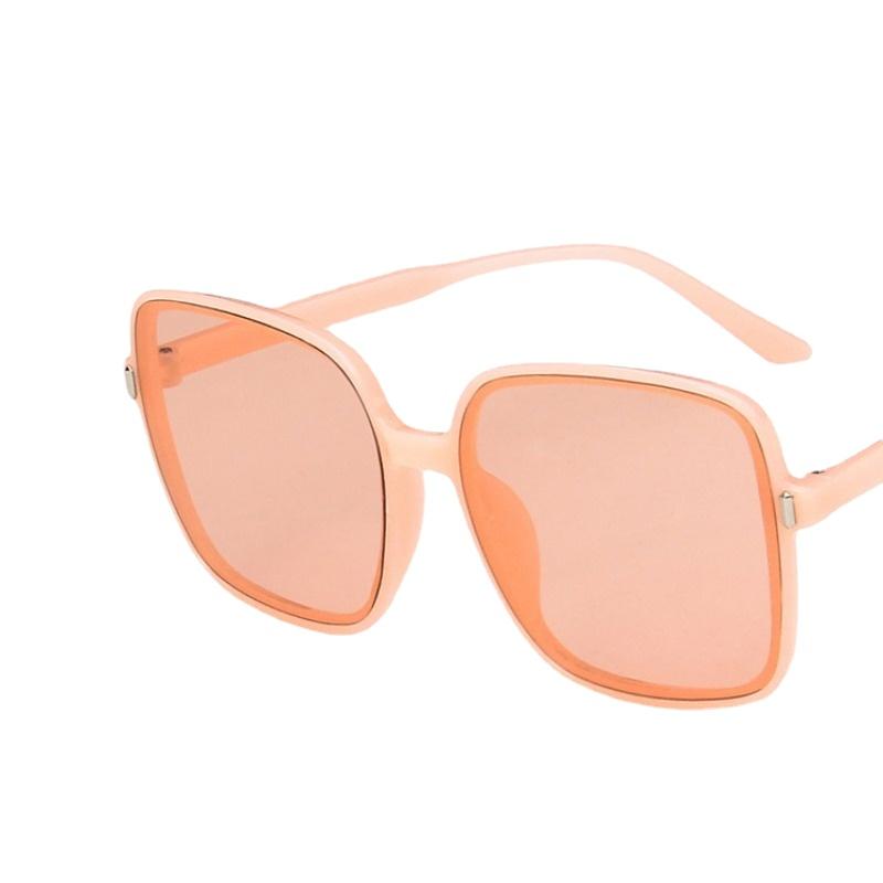 New Gradient Jelly Colored Sunglasses Women's Large Frame Square Rice Nail Sun Glasses Trendy Versatile Glasses UV400 Eyewear