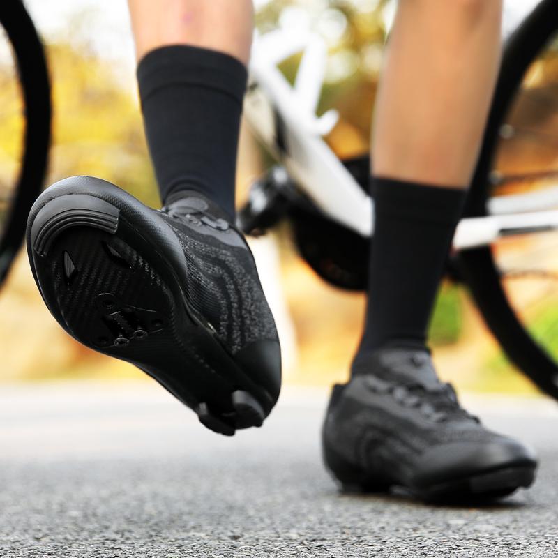 Fahrrad professionelle Radschuhe Unisex vier Jahreszeiten rutschfest atmungsaktiv verschleißfest bequem große Größe Fahrschuhe