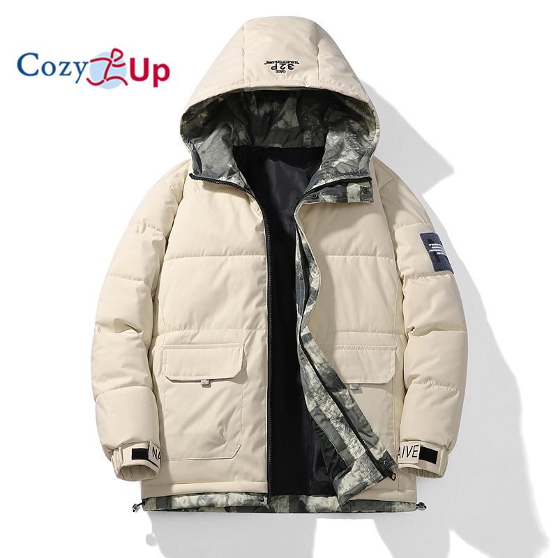 

Уютное мужское осенне-зимнее однотонное свободное хлопковое пальто на молнии с капюшоном, верхняя блузка, куртка, пуховое пальто для 5XL бежевый