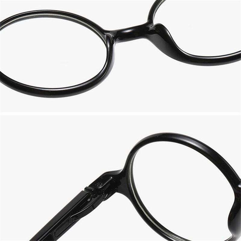Leopard Vintage Round Reading Glasses With Diopters Anti Blue Light Presbyopic Magnifier 0 To +3.5