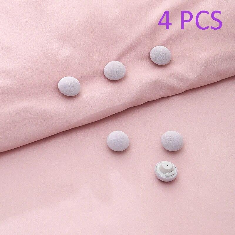 

фиксатор безыгольного чехла, держатель круглой формы, зажимы для одеял, застежка, простыня, одеяла, нескользящий захват для дропшиппинга 4pcs -Gray