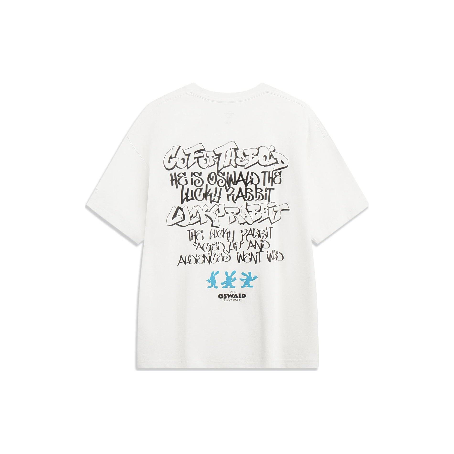 Li-Ning x Disney Oswald Graphic T-shirt White Men s AHST317-5 XL