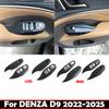 LHD RHD For DENZA D9 -2025 ABS Front Door Armrest Panel Window Rise Glass Lift Switch Button Cover Interior Accessories