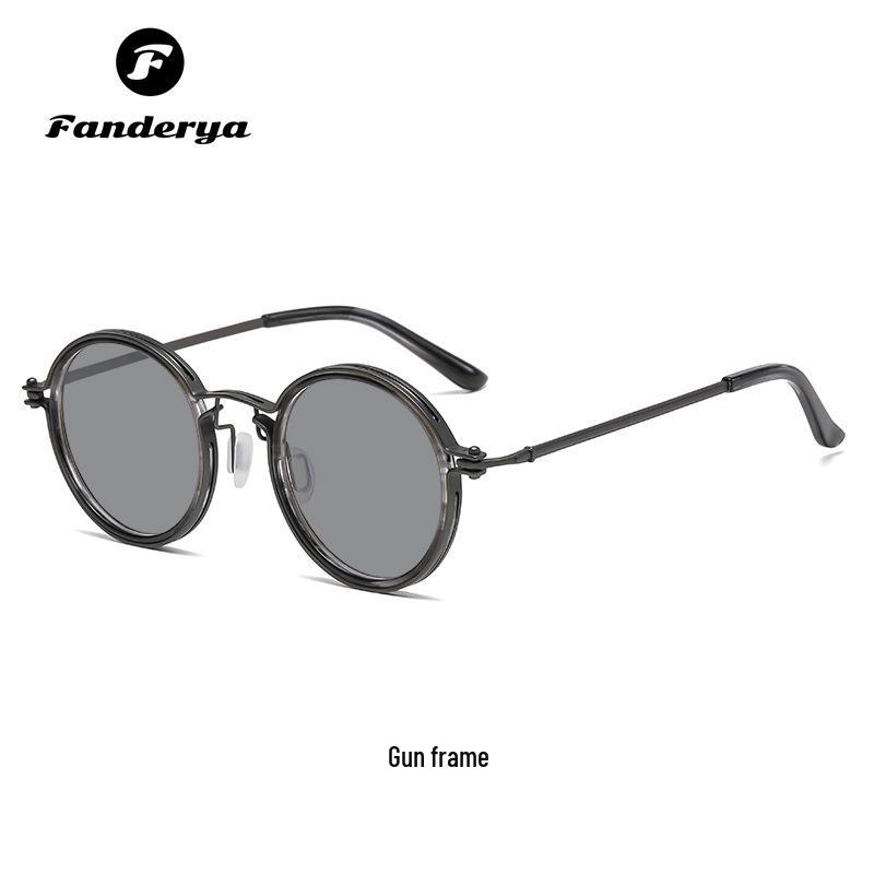 

Retro Round Frame Sunglasses - Unisex Summer UV Protection