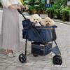 GEX Hundewagen Smart Handy Safty Denim Muster 49 x x 95cm 3 Räder Tragfähigkeit 12kg Kleines Wenden möglich 81.5