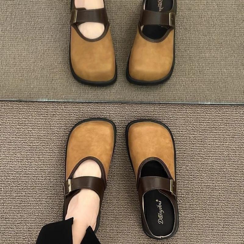 The New Birken Shoes Feature Thick Soles Toe Caps Half Shoes and Flip-flops