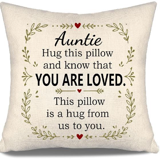 Daughter Hug This Pillow and Know That You Are Loved This Pillow Is A Hug from Me To You Throw Pillow Covers for Daughter from Mom Dad Birthday Gift