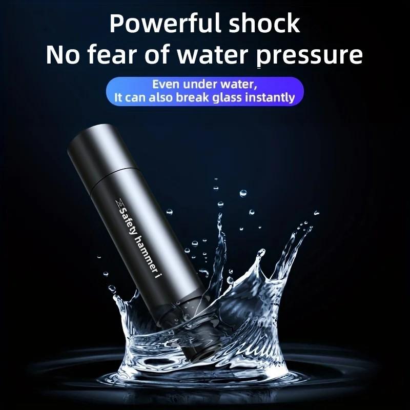 Sicherheitshammer Auto Fluchtwerkzeug 2 in 1 Fensterbrecher Gurtschneider Kompakter Notfallhammer Fluchtwerkzeug für Auto Zubehör