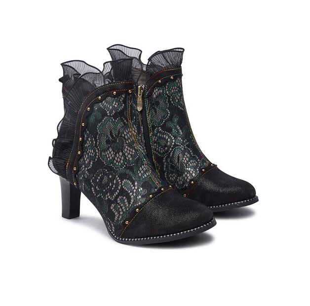 Ботильоны Laura Vita Alcbaneo 160 цвета хаки