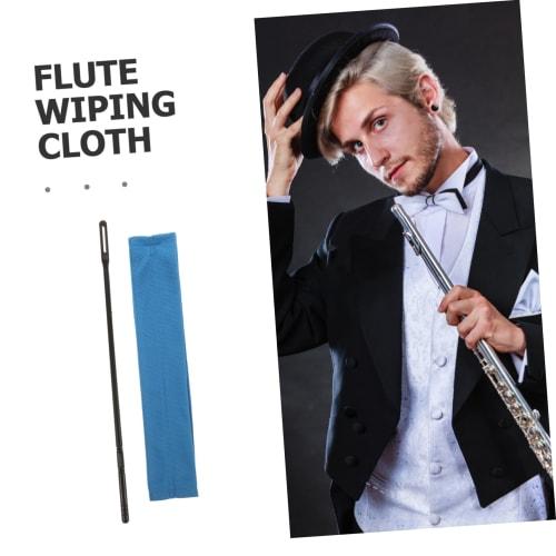 TOGEVAL Absorbent Cleaning Cloth for Pipe Maintenance, Flute Tone Hole Cleaner, Flute Cleaning Kit, Instrument Accessories, Blue