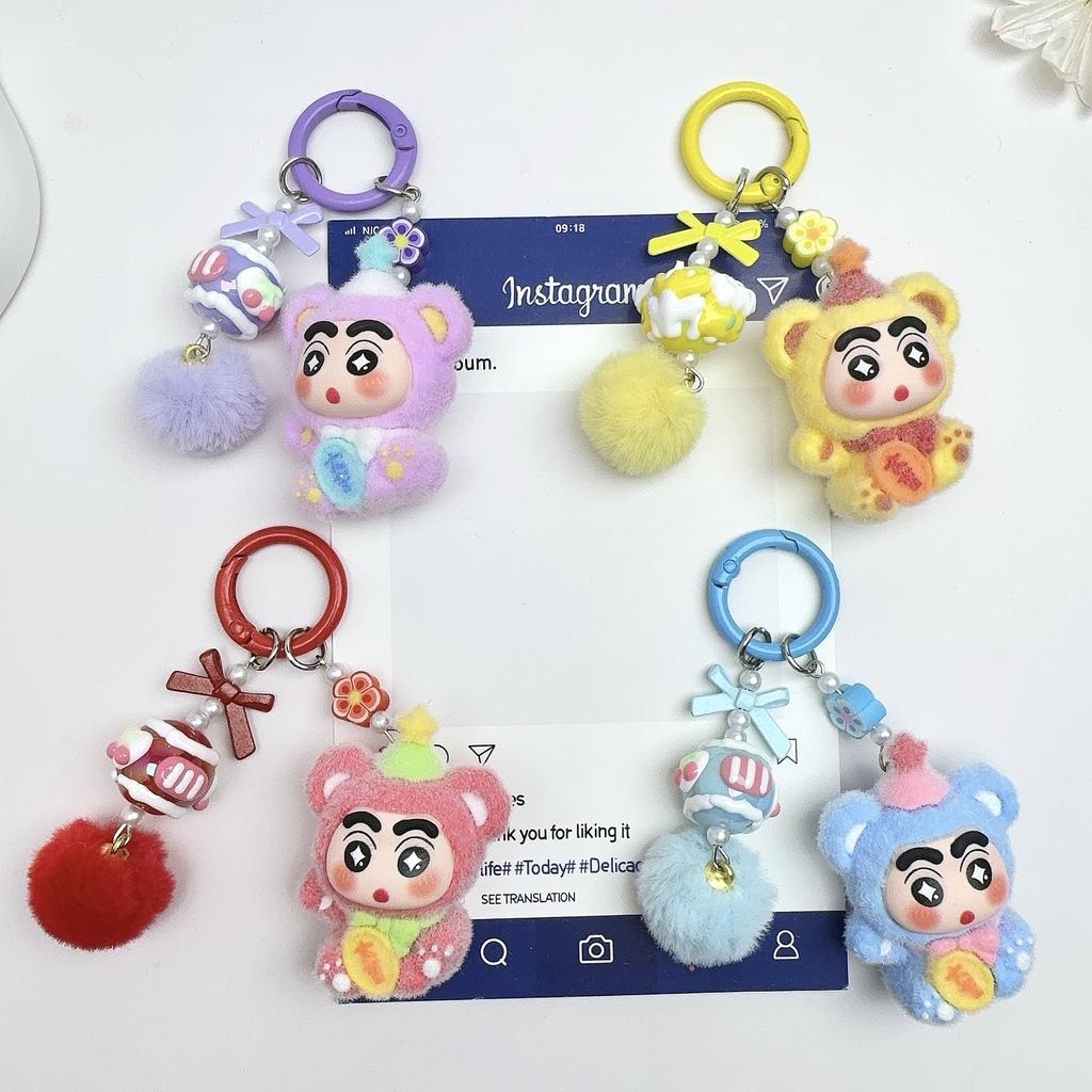 Crayon Shin-chan Toy Keychain Gifts Cartoon Shin-chan Hanging Pendant Keyring Backpack Pendant Charms Keychain for Children Gift