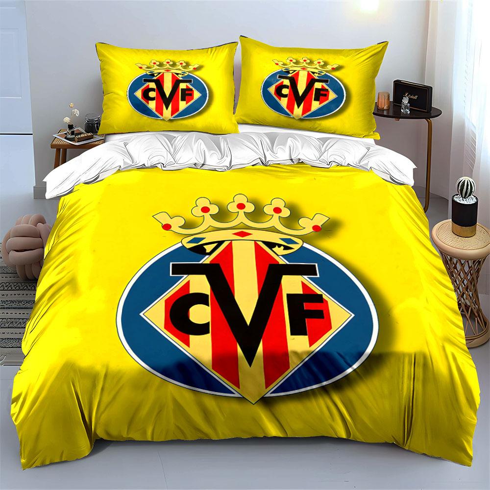 Yellow background, CVF logo. Bedding sets Duvet cover sets Duvet covers Pillowcases(1 * Duvet Cover 2 * Pillowcases without duvet insert)
