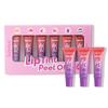 6PCS Julystar Lip Makeup Fruity Tear Lip Glaze Matte Background Waterproof Tear Lipstick