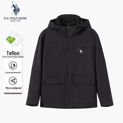 Herren Kapuzen-Outdoor-Dreifachschutzjacke