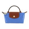 Le Pliage 17 Short Handle Snap Button Zipper Closure Recycled Canvas With Leather Trim Tote Bag Women Tote Bag Blue 34175089P78