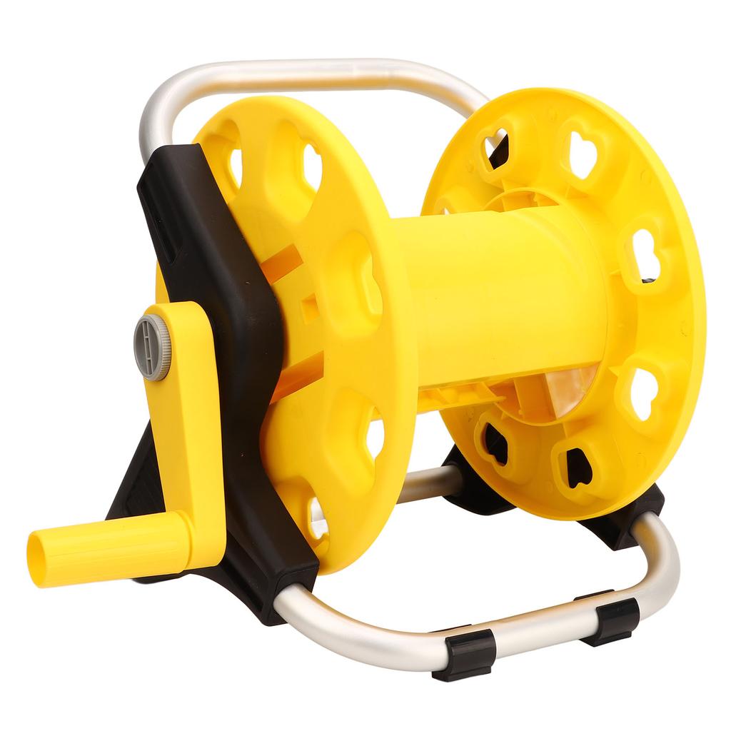 G1/2 Garden Hose Reel Yellow Gardening Waterpipe Cart Holds 20m Hose Car Washer Tool for Yard Lawn