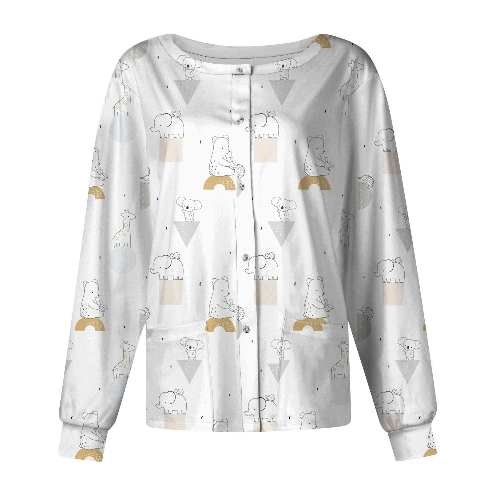 

Женский однобортный защитный комбинезон с длинным рукавом и карманом, рабочий воротник-стойка, кардиган, куртка, топ XL белый