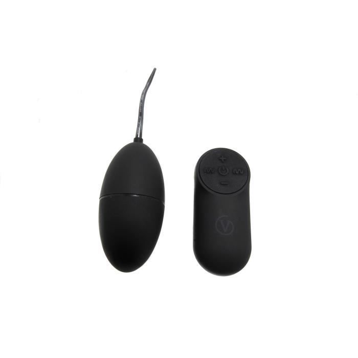 Masturbator for Men - Virgite-Egg G2 - Black - 7 Vibration Modes - Remote Control