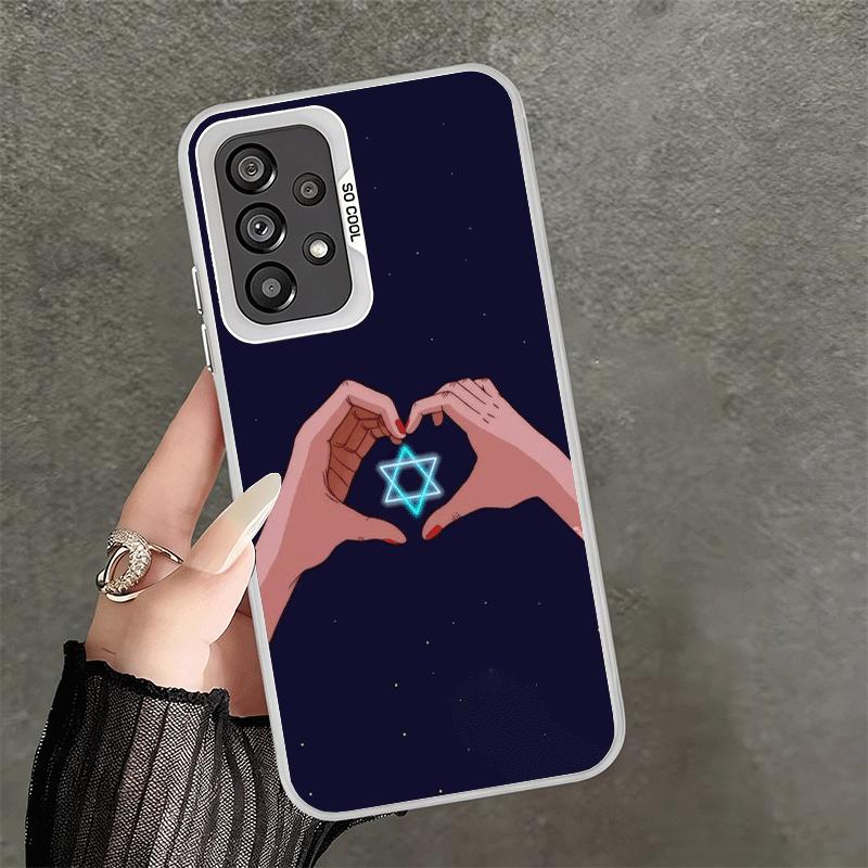 David Jewish Star Symbol Soft Phone Case for Samsung A17 A16 A15 A14 A13 A57 A56 A55 A54 A53 A37 A36 A35 A34 A33 A26 A25 A24 A23