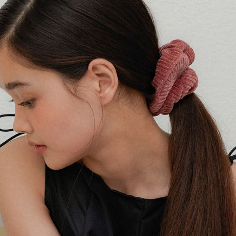 OVLA Soft Corduroy Warm Texture Scrunchie_colors HS014