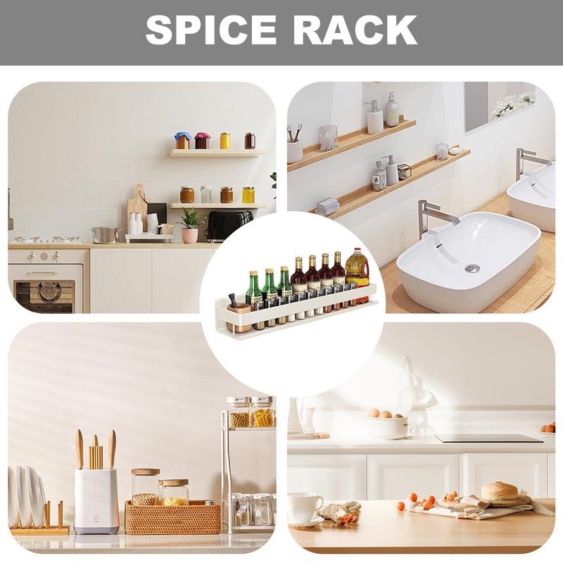 Küche Organizer Regal Wand-montiert Lagerung Rack Küche Messer Halter Wand Gewürz Essstäbchen Löffel Schaufel Lagerung