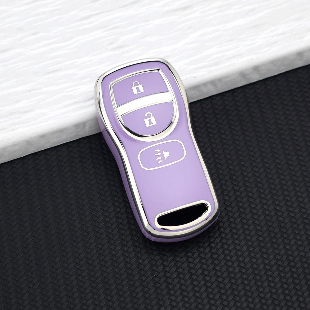 Premium Soft TPU Key Case for Nissan Altima Sentra X-trail Frontier Maxima Armada Tiida for Infiniti QX56 FX35 JA60 Keychains